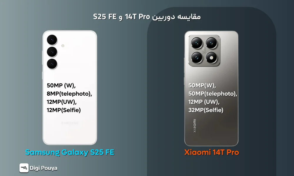 مقایسه دوربین سامسونگ S25 FE و شیائومی 14T Pro از نظر کیفیت عکاسی و فیلم‌برداری