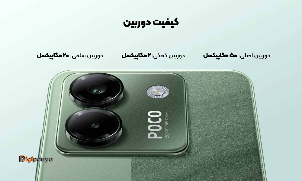 ماژول دوربین اصلی 50 مگاپیکسلی با OIS در گوشی پوکو M7 Pro