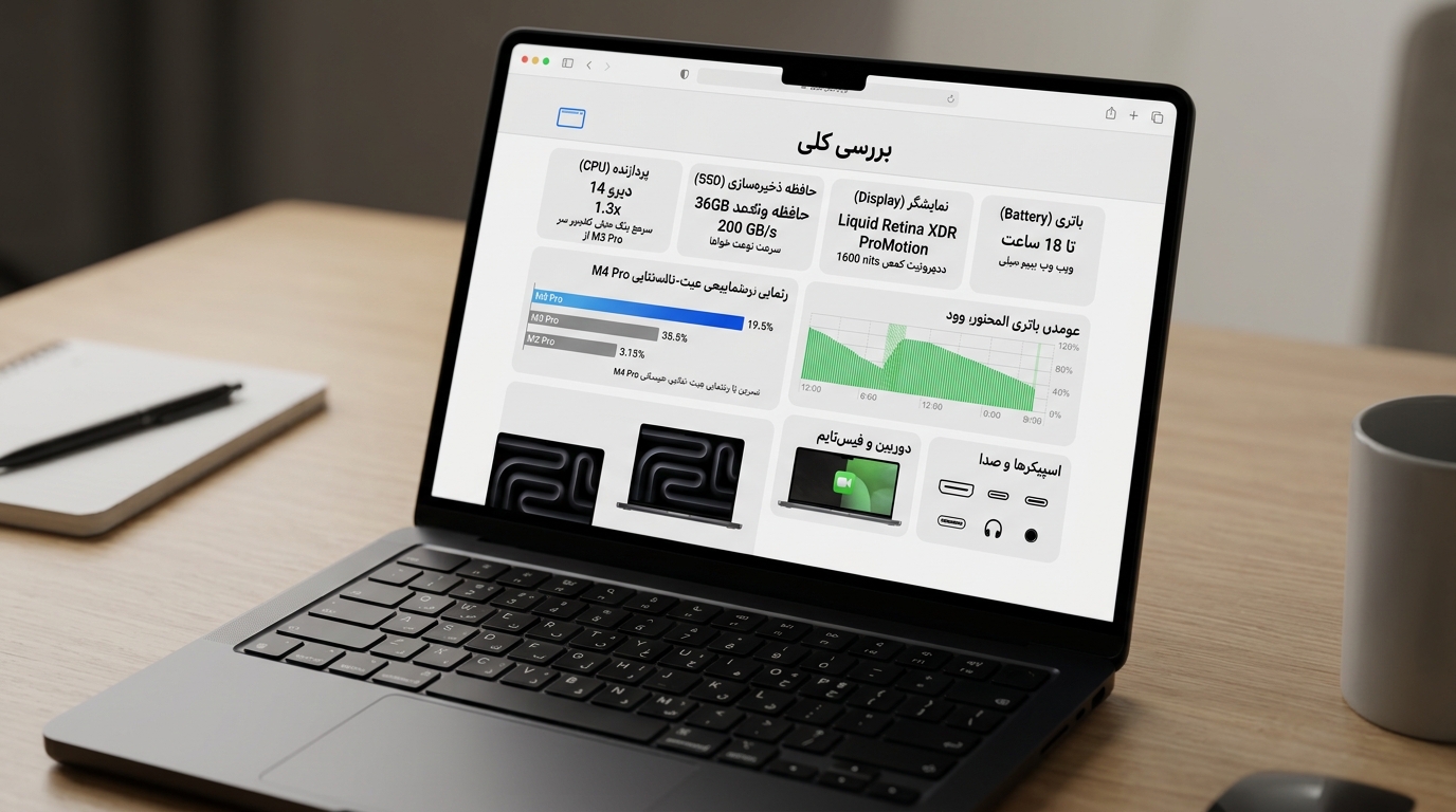 بررسی لپ‌تاپ اپل مک‌بوک پرو ۱۴.۲ اینچی مدل MX2J3 با تراشه M4 Pro