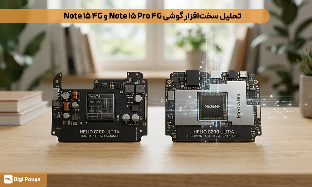 اختلاف سختافزار گوشی Note ۱۵ Pro ۴G و Note ۱۵ ۴G