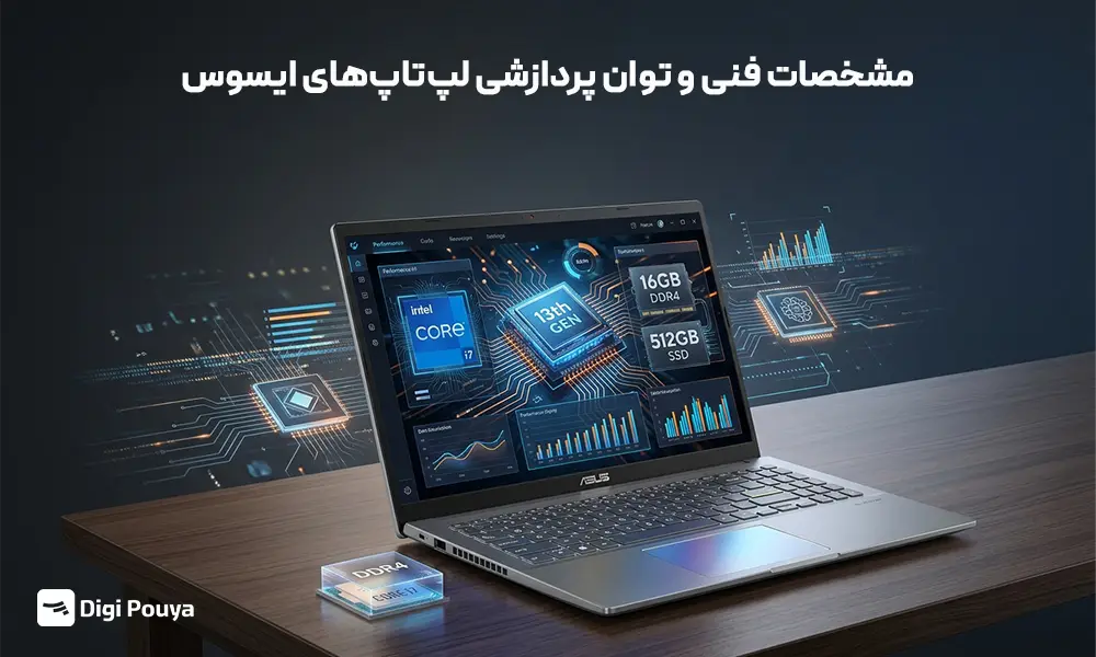 ویژگی های فنی و توان پردازشی لپ‌تاپ‌های Asus  