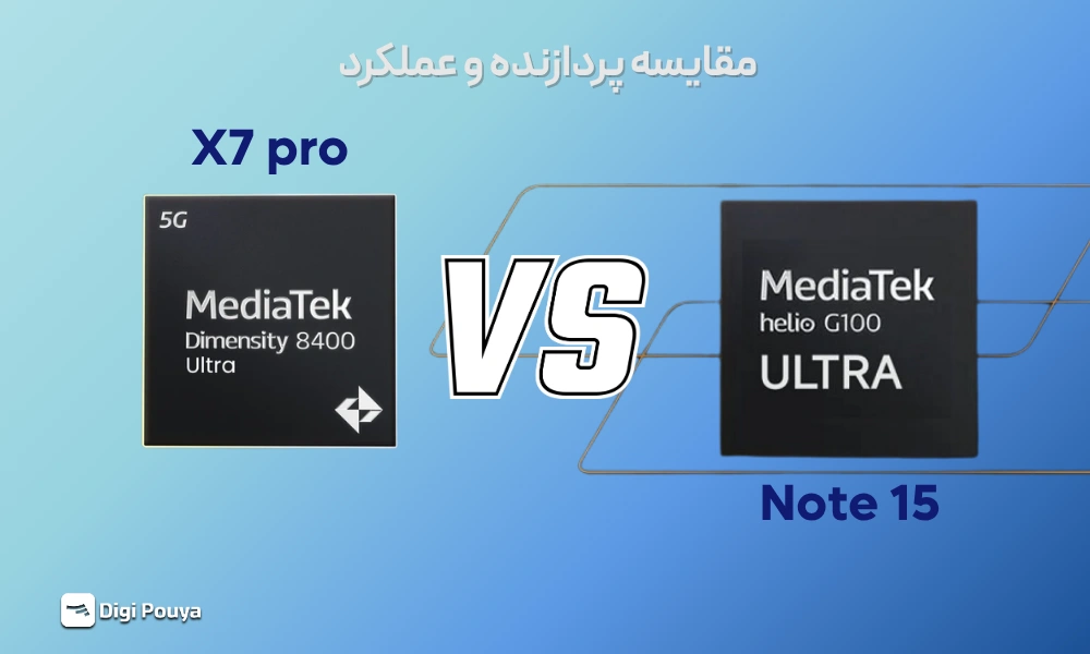 مقایسه چیپست و پردازنده Poco X7 Pro و Redmi Note 15