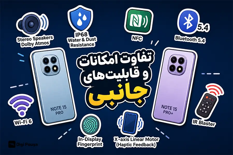 مقایسه امکانات ارتباطی و ویژگی‌های جانبی دو مدل