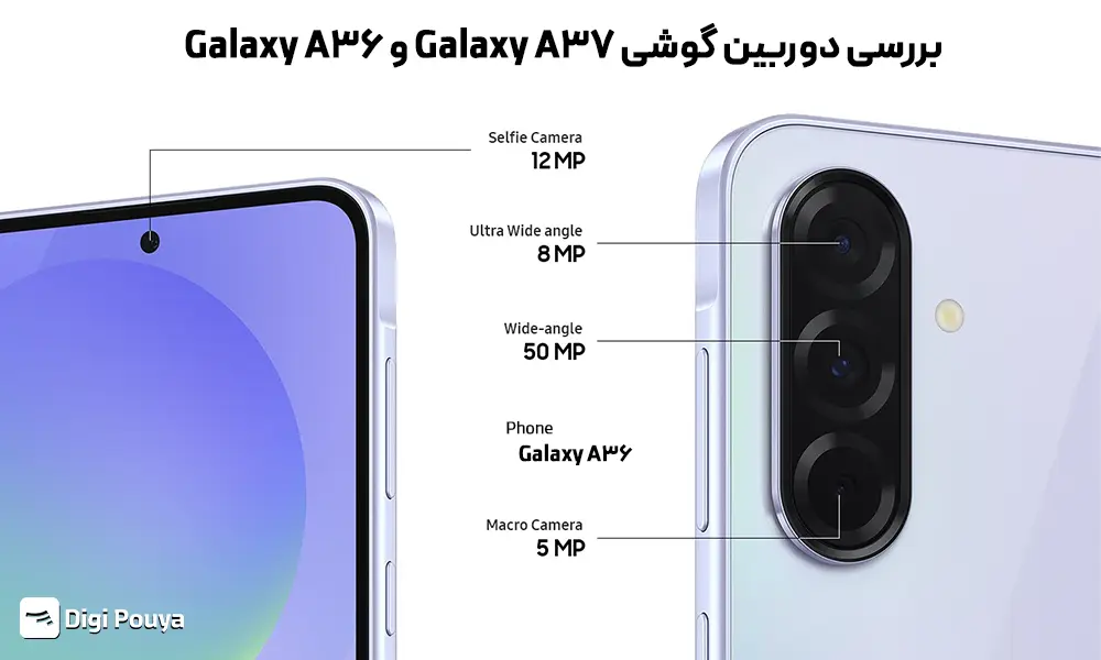 تحلیل دوربین گوشی Galaxy A37 و Galaxy A36