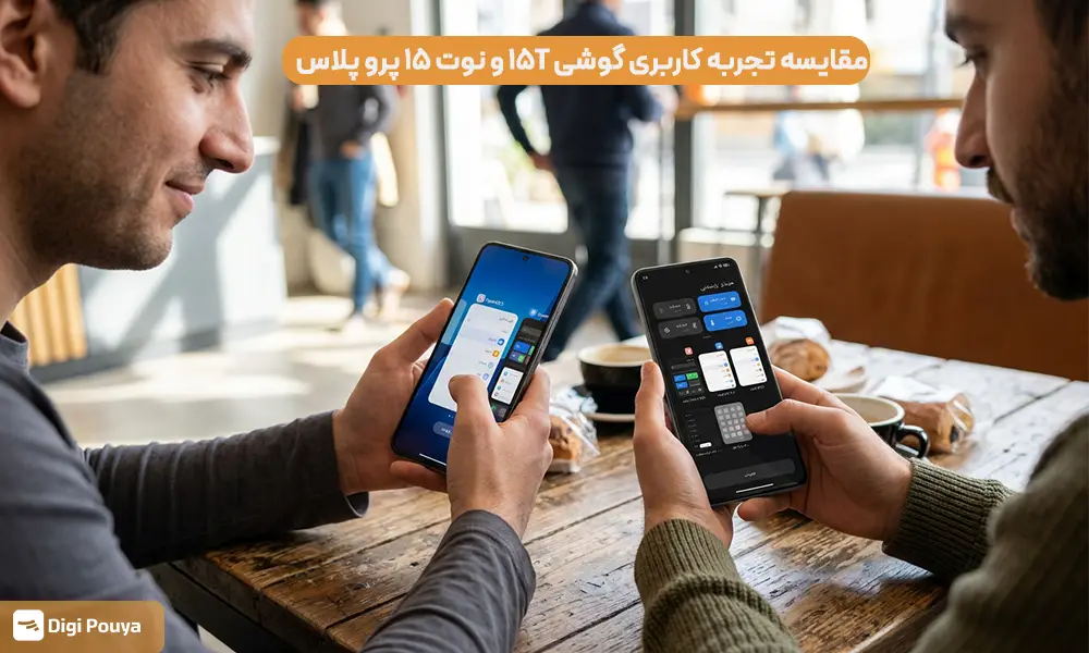 تفاوت تجربه کاربری گوشی 15T و نوت 15 پرو پلاس و برتری انها نسبت به یکدیگر.
