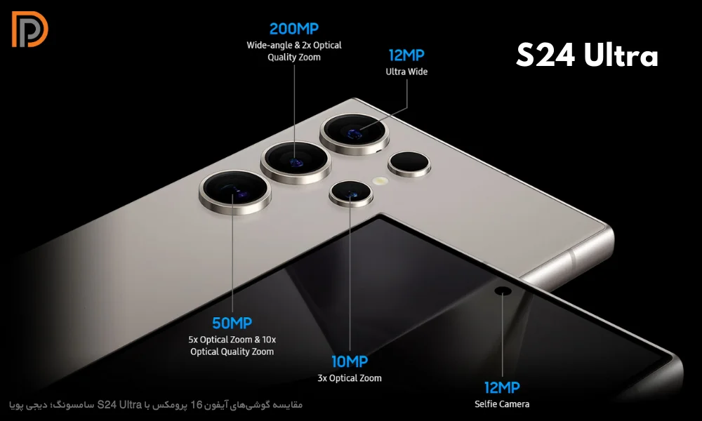 مشخصات دوربین گوشی S24 اولترا