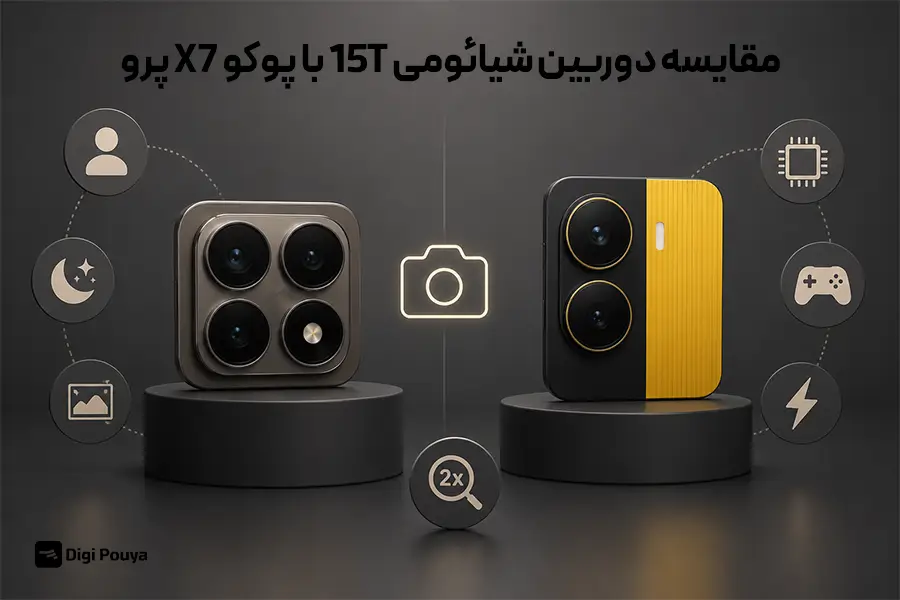 مقایسه دوربین شیائومی 15T با پوکو X7 پرو