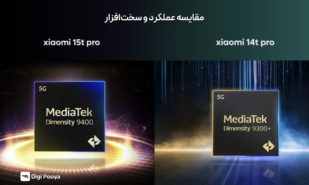مقایسه عملکرد و پردازنده در دو گوشی شیائومی 15تی پرو و 14تی پرو