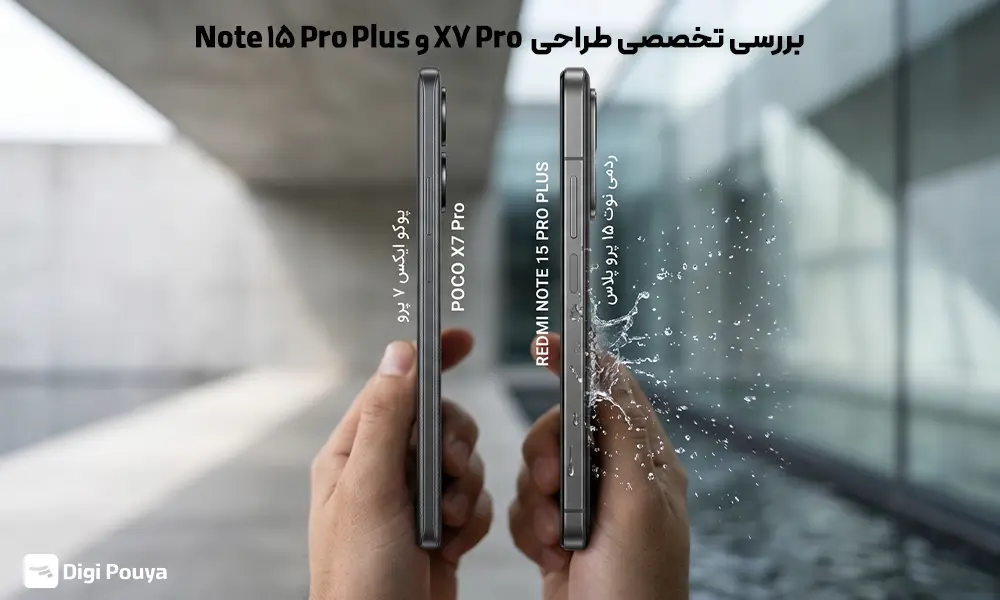 بررسی طراحی  X7 Pro و Note 15 Pro Plus از لحاظ وزن و ابعاد و استحکام