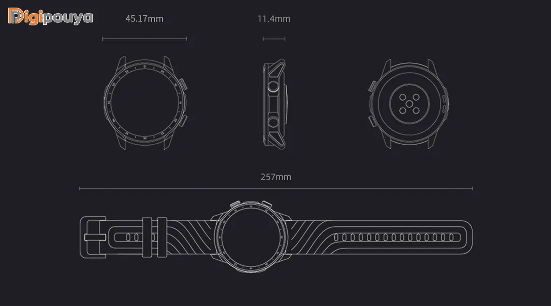 طراحی و ساخت ساعت هوشمند Smart Watch Mibro A2