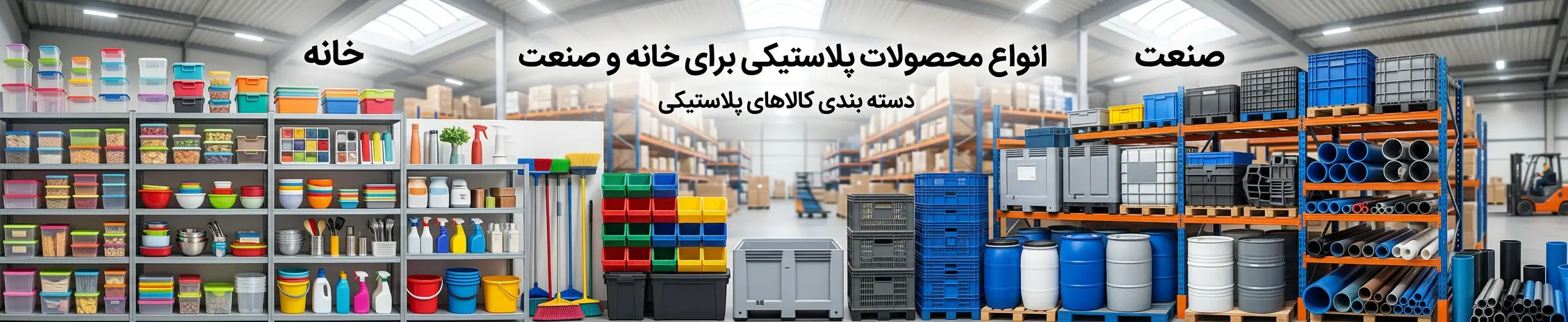 انواع کالاهای پلاستیکی برای خانه و صنعت