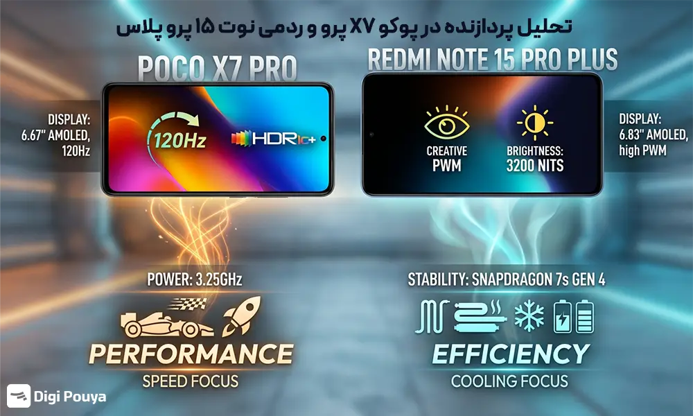پردازنده پوکو X7 پرو در برابر ردمی نوت ۱۵ پرو پلاس؛ کدام عملکرد بهتری دارد؟
