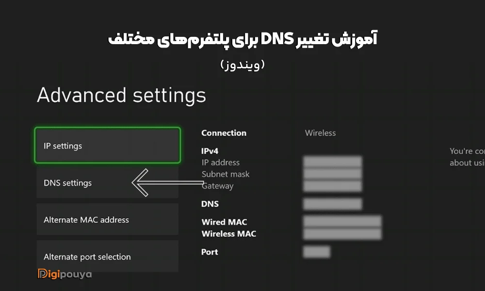 تغییر DNS در ویندوز (PC)