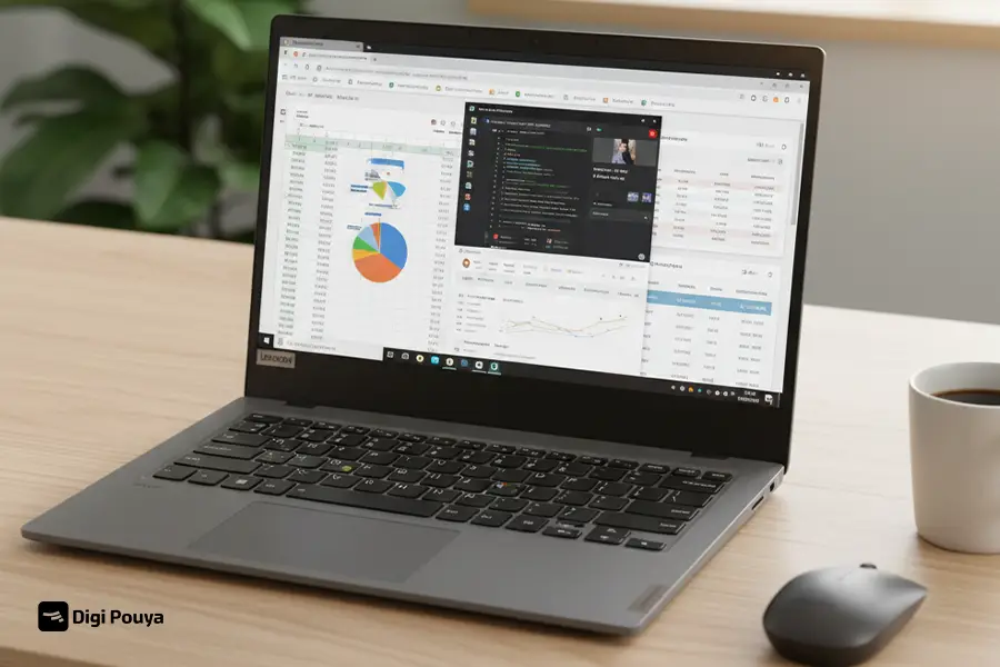 عملکرد پردازنده Lenovo V15 در کاربری روزمره و اداری