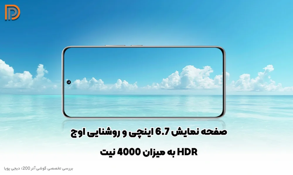 صفحه نمایش با کیفیت 6.7 inch