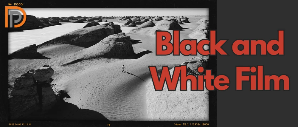 نمونه سیاه و سفید در لنز دوربین پوکو اف5