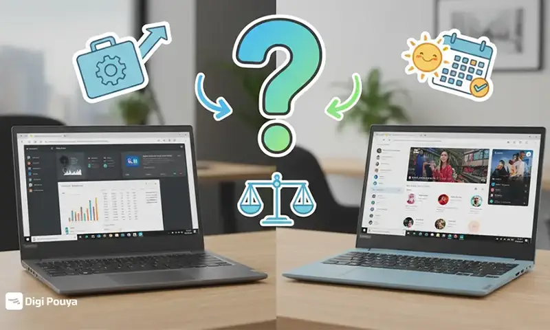 مقایسه لپ تاپ لنوو V15 و IdeaPad Slim 3؛ راهنمای خرید برای کاربری روزمره و اداری