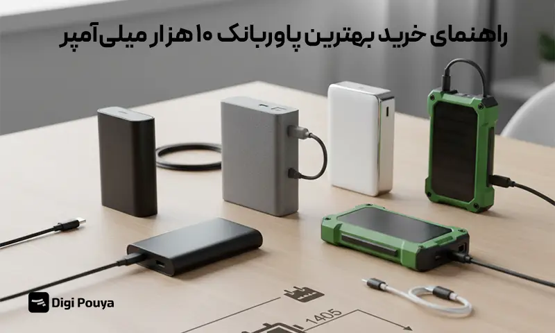 راهنمای خرید بهترین پاوربانک ۱۰ هزار میلی‌آمپر در سال ۱۴۰۵