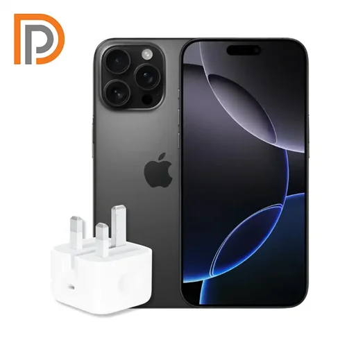 گوشی موبایل آیفون ۱۶ پرو مکس ۲۵۶ گیگابایت رجیستر شده (پارت ZAA) - Not Active - به همراه شارژر