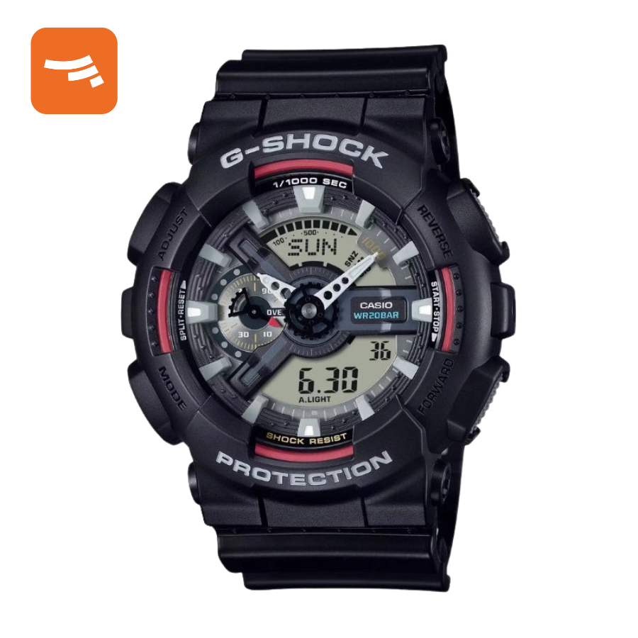 ساعت مچی عقربه‌ای و دیجیتال مردانه کاسیو G-SHOCK مدل GA-110RL-1ADR