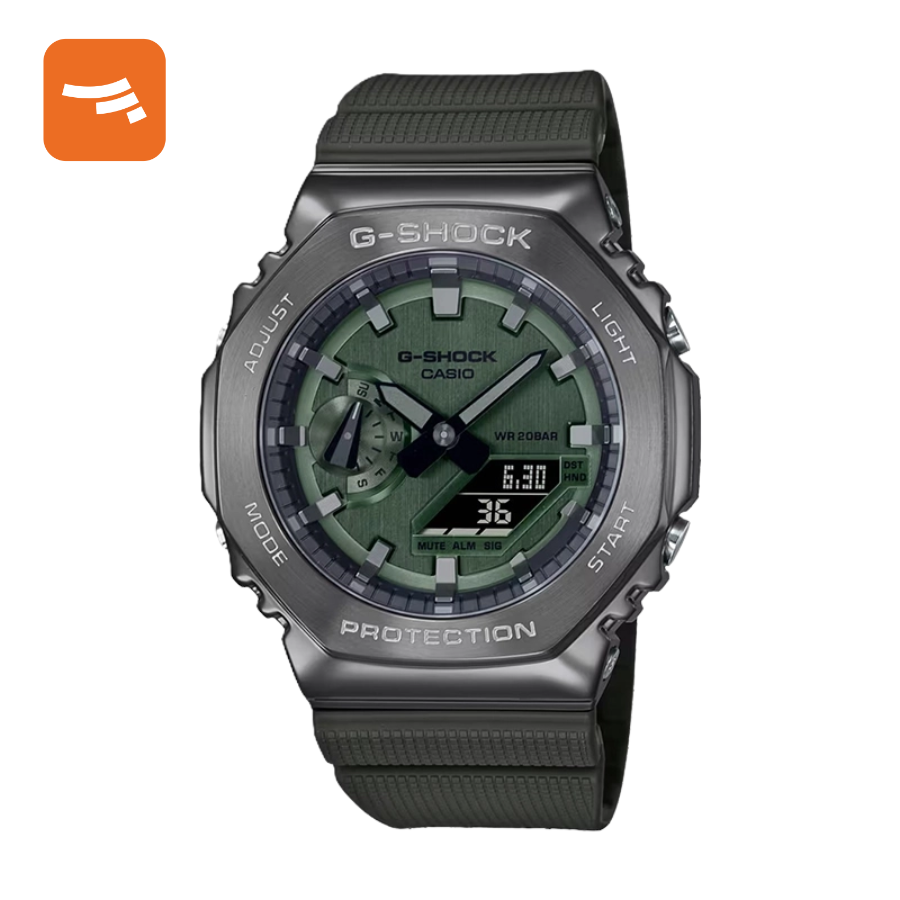 ساعت مچی عقربه‌ای و دیجیتال مردانه کاسیو G-SHOCK مدل GM-2100B-3ADR