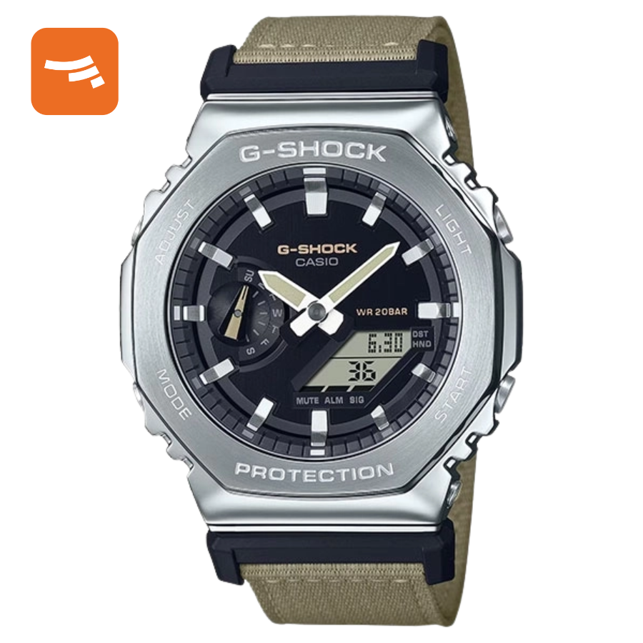 ساعت مچی عقربه‌ای و دیجیتال مردانه کاسیو G-SHOCK مدل GM-2100C-5ADR