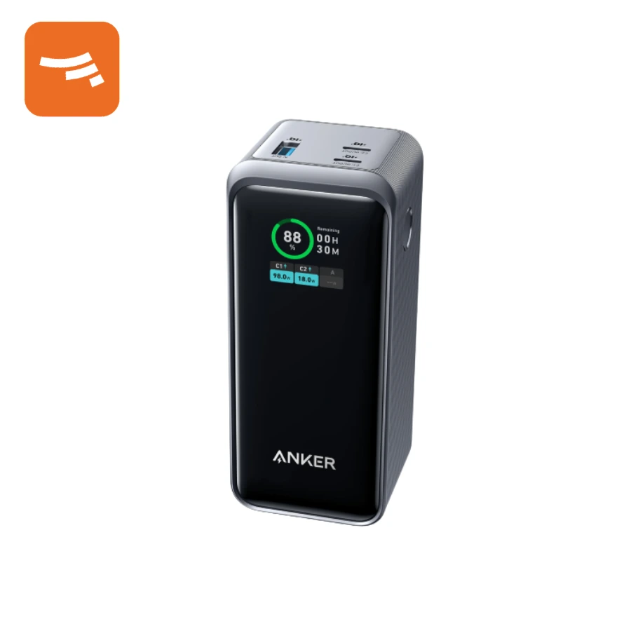 پاور بانک انکر 200W با ظرفیت 20000 میلی‌آمپر ساعت (A1336011)