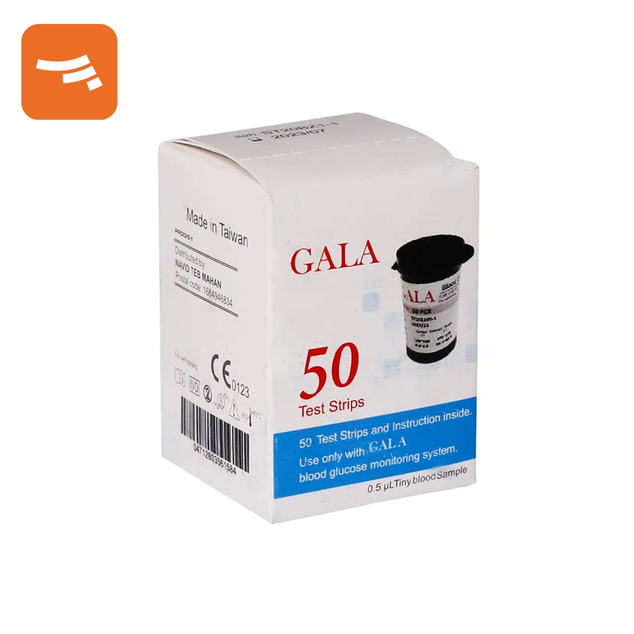 نوار تست قند خون 50 عددی مدل Gala