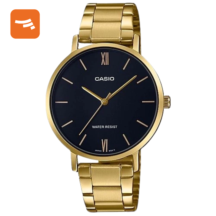 ساعت مچی عقربه‌ای زنانه کاسیو مدل CASIO-LTP-VT01G-1B