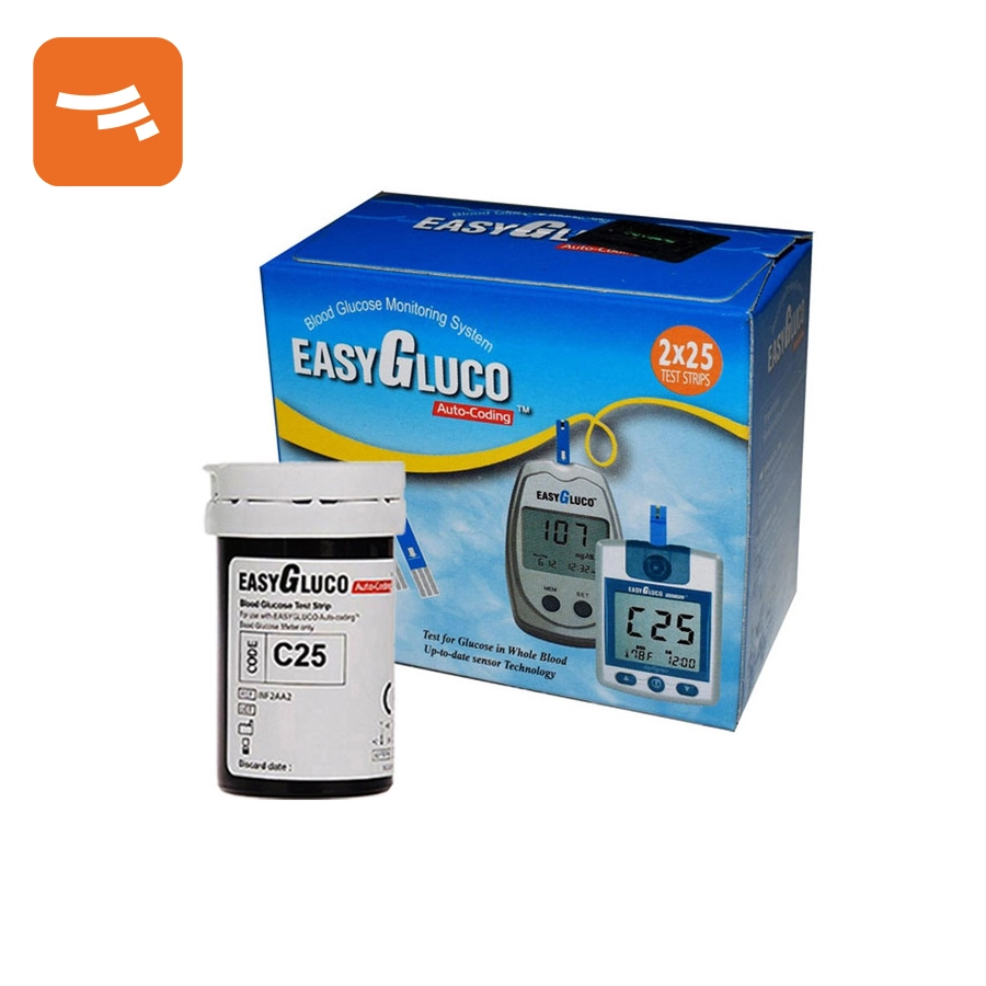 نوار تست قند خون 50 عددی مدل Easygluco