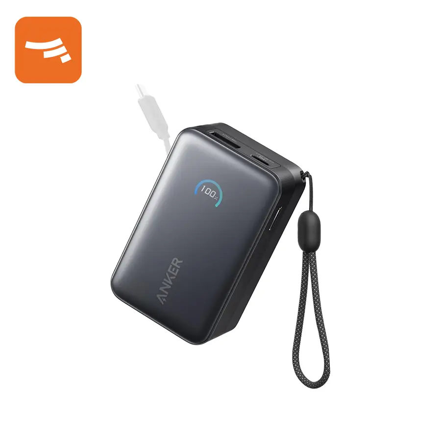 پاور بانک انکر 45W با ظرفیت 10000 میلی‌آمپر ساعت (a1638h11)