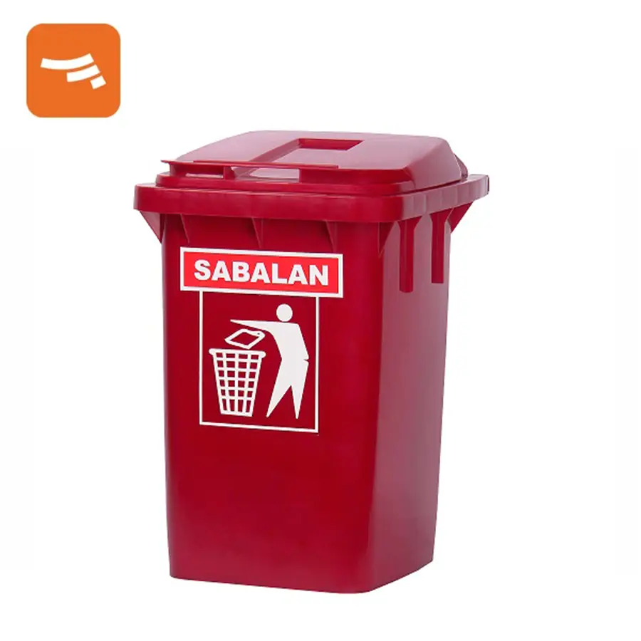 سطل زباله پلاستیکی 60 لیتری سبلان کد 212